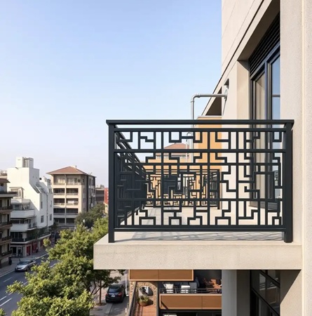 حفاظ نرده بالکن فلزی مدرن تهران